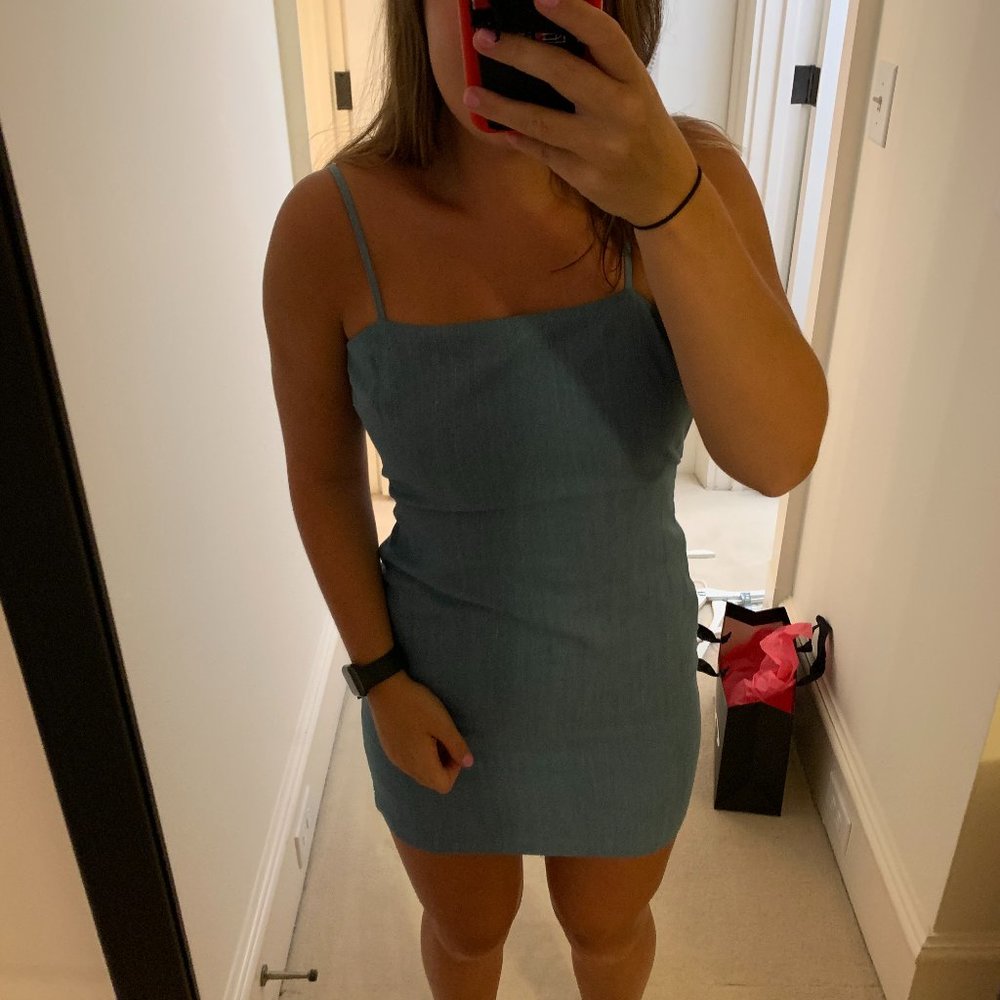 The Impeccable Pig Blue Mini Dress